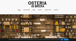 Desktop Screenshot of osteriadibrera.it